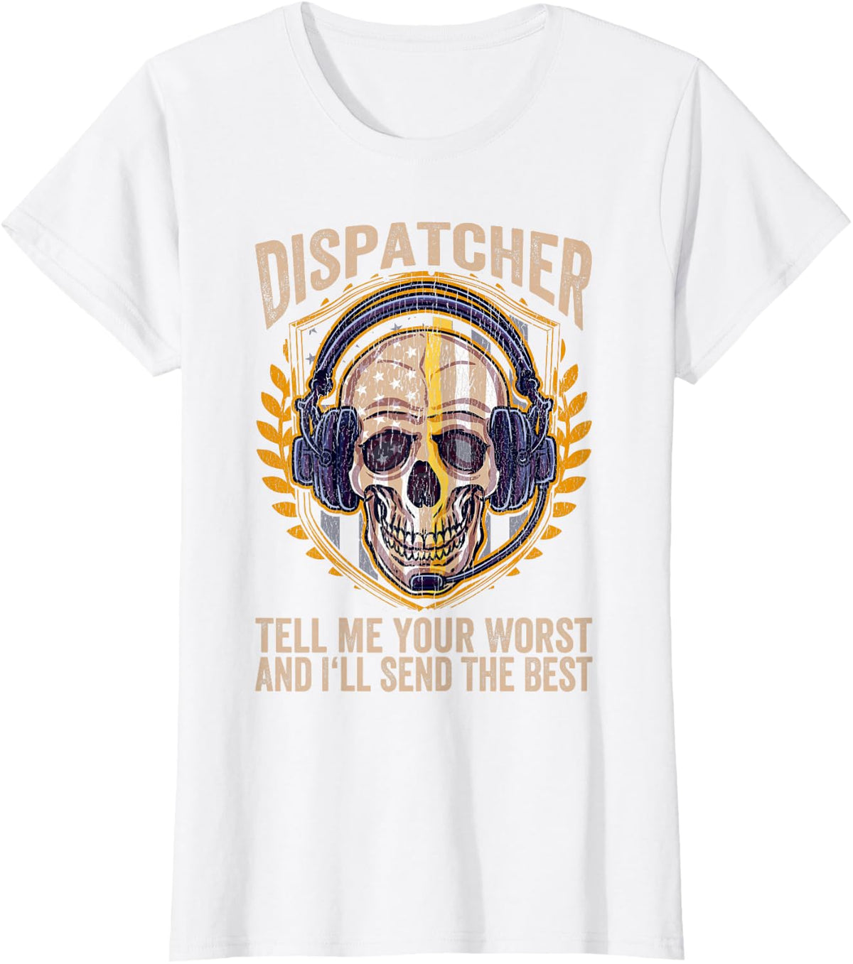 911 Dispatcher Emergency Dispatchers 911 Operator T-Shirt - White