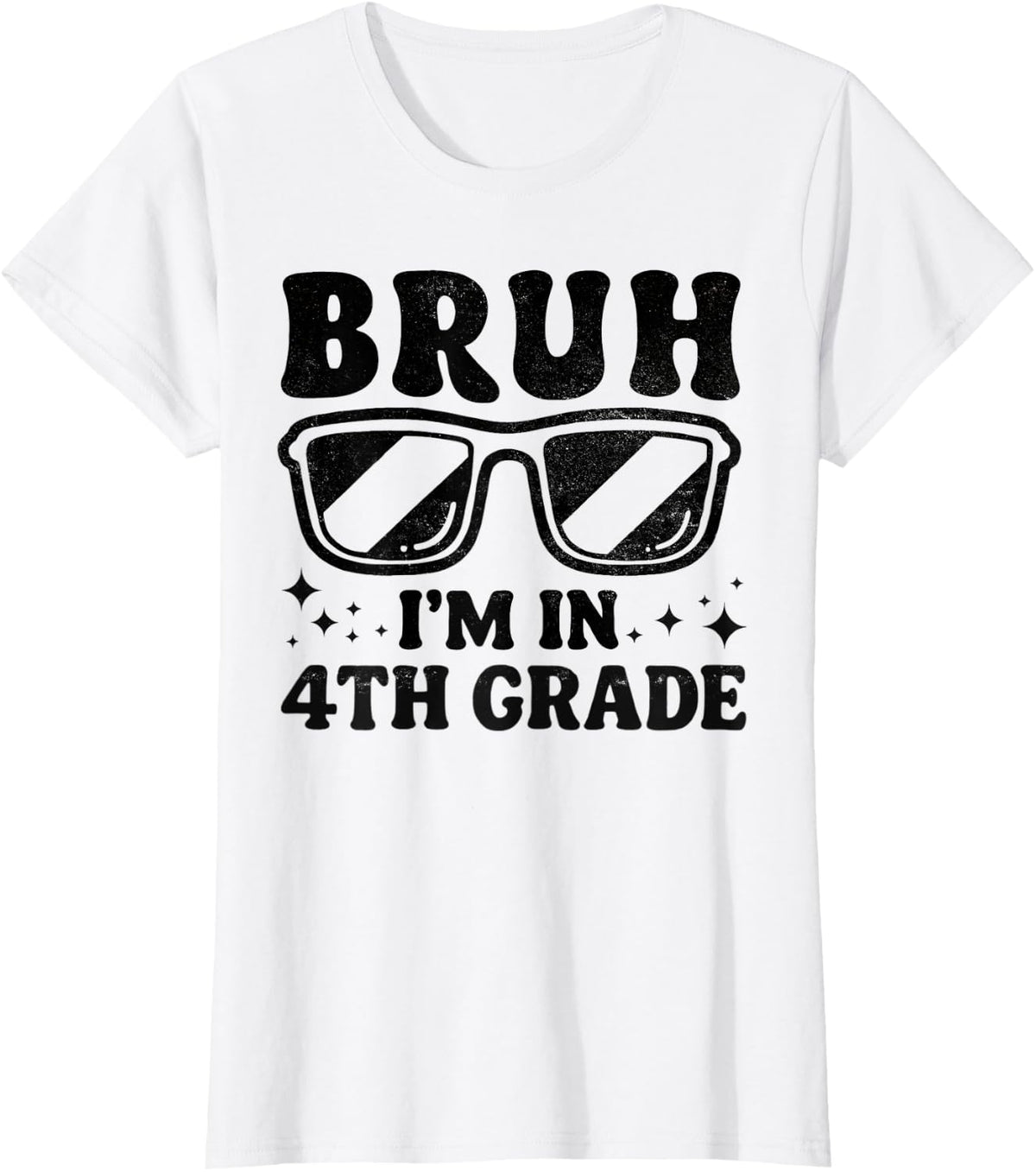 Fourth Grade Boy Bruh Im In 4th Grade Student Back To School T-Shirt - White