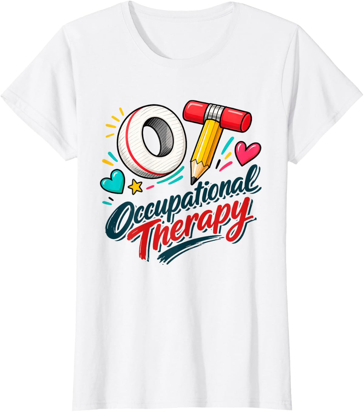 Pediatric Occupational Therapy Occupational Therapist OT T-Shirt - White