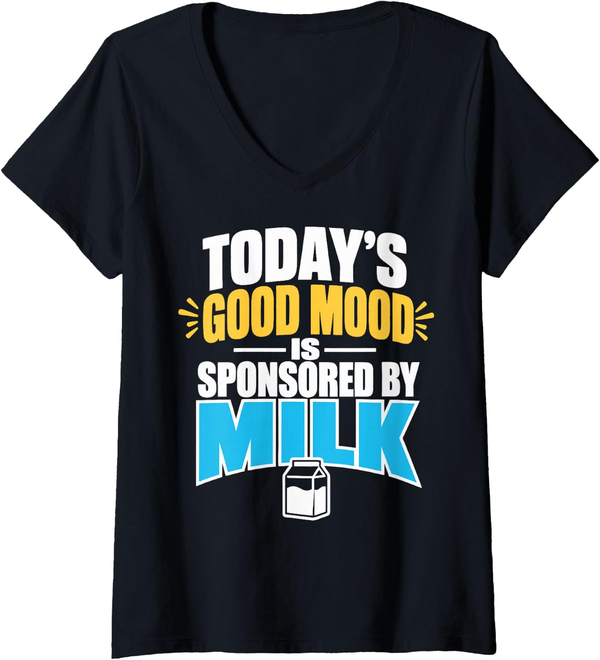 Women's Dairy Farmer Cow Farming Milk Agriculture V-Neck T-Shirt - Black
