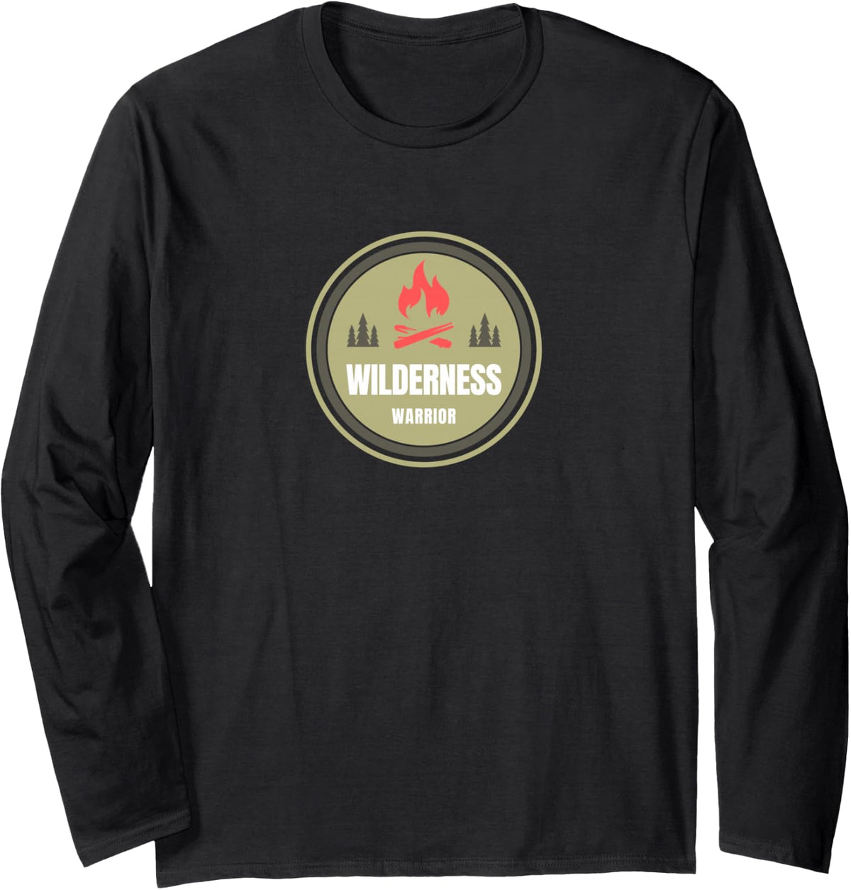 Wilderness Warriors Long Sleeve T-Shirt - Adult Unisex Black