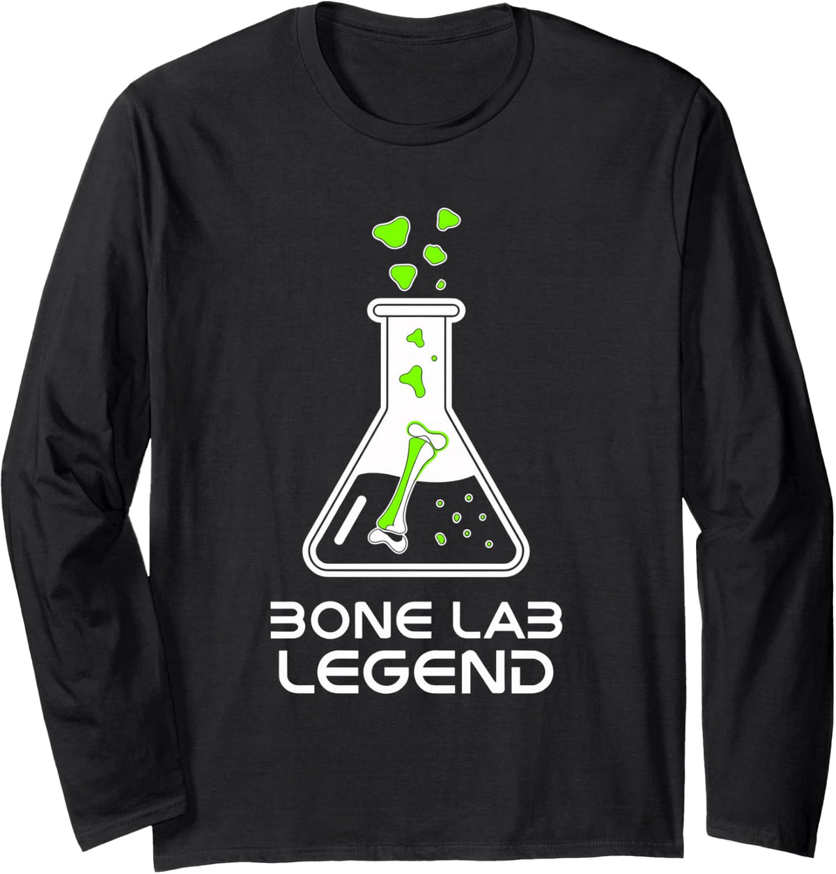 Funny Orthopedic Surgeon Apparel for Bone Lab Doctors Long Sleeve T-Shirt - Adult Unisex Black