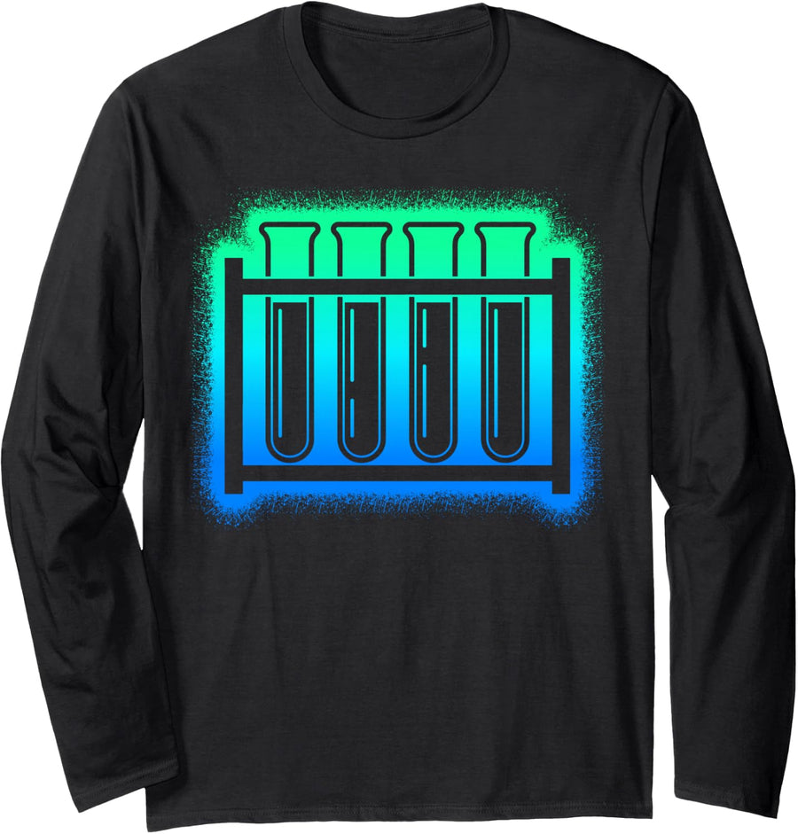 Science Chemistry Laboratory Kids Men Boys Science Teacher Long Sleeve T-Shirt - Adult Unisex Black