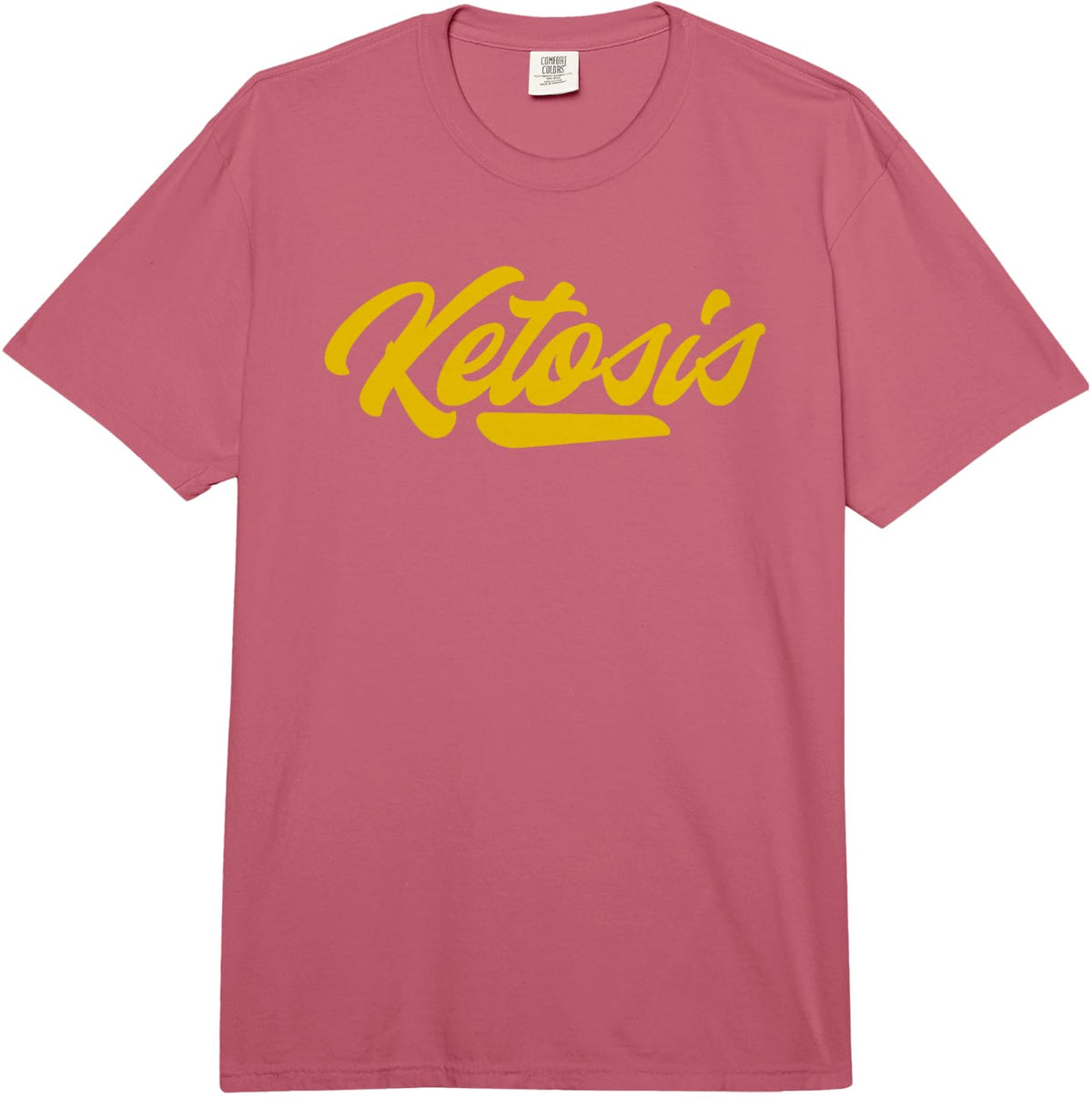 Cool Minimalist Keto Ketogenic Diet Comfort Colors Adult Heavyweight T-Shirt - Adult Unisex Raspberry Red