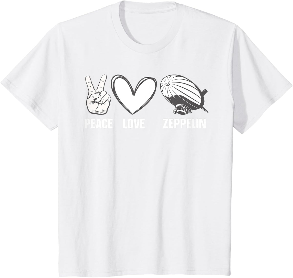 Zeppelin Art For Men Women Airship Air Dirigible Zeppelin T-Shirt - White