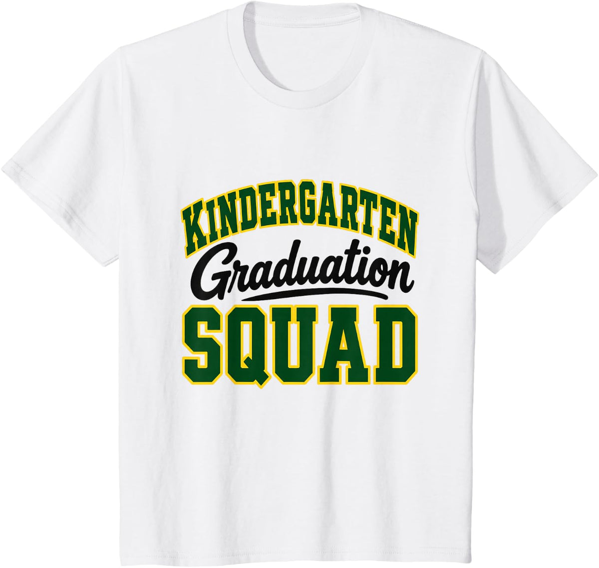 Kindergarten Graduation Squad Retro Sunset T-Shirt - White