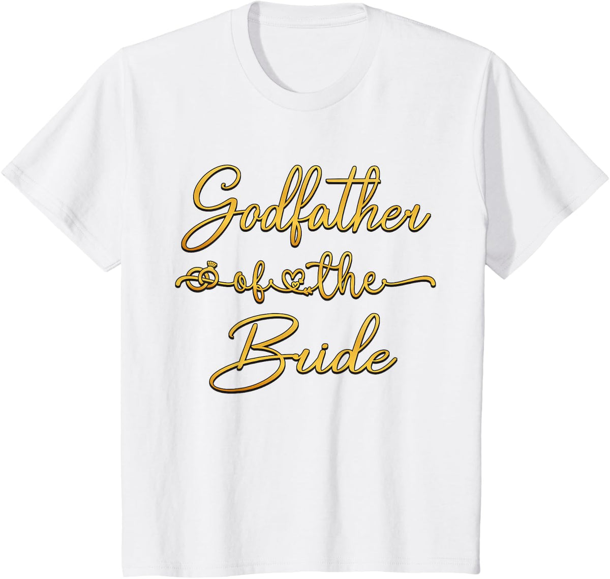 Godfather Of The Bride Wedding Ideas For Him T-Shirt - White