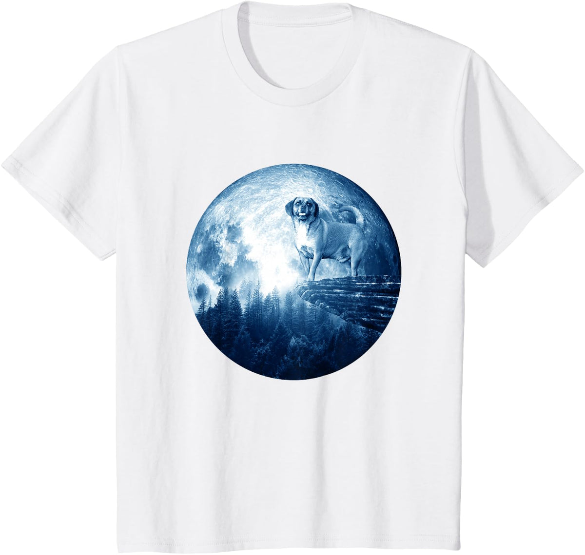 Puggle Dog Moon Dog Mom Dad Women Men Dog Lovers T-Shirt - White