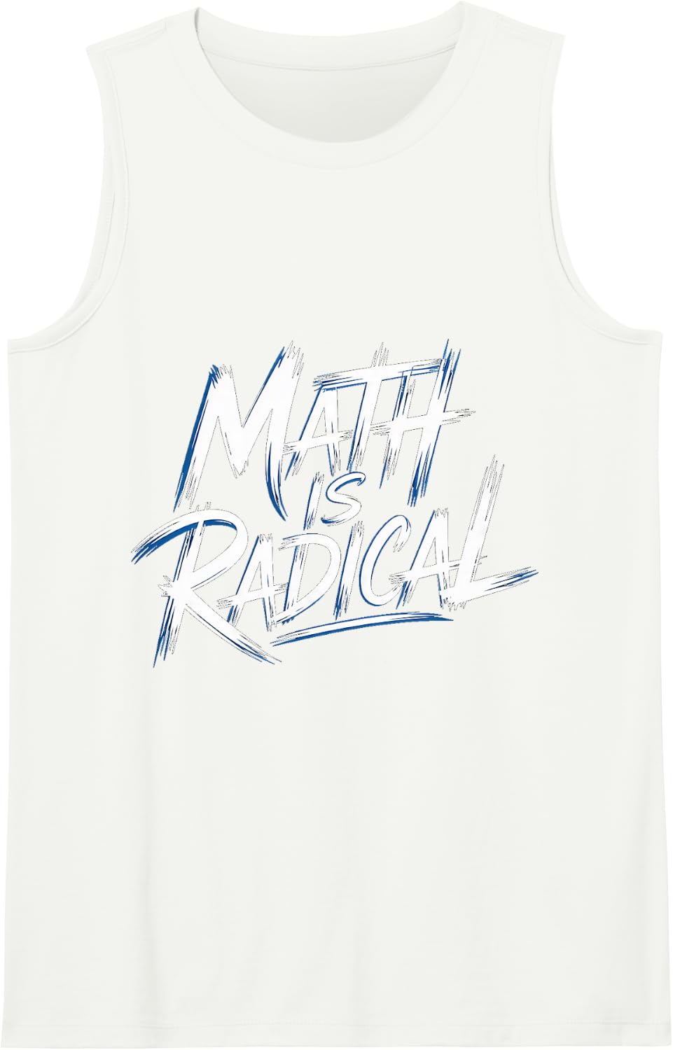 Math is Radical Algebra Geometry Nerd - Sleeveless Tank Top - White