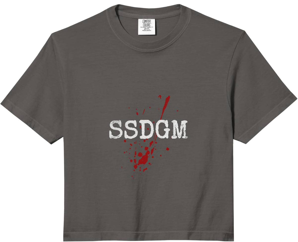 True Crime T-Shirt SSDGM Shirt Stay Sexy Don't Get Murdered Comfort Colors Crop Top - Pepper