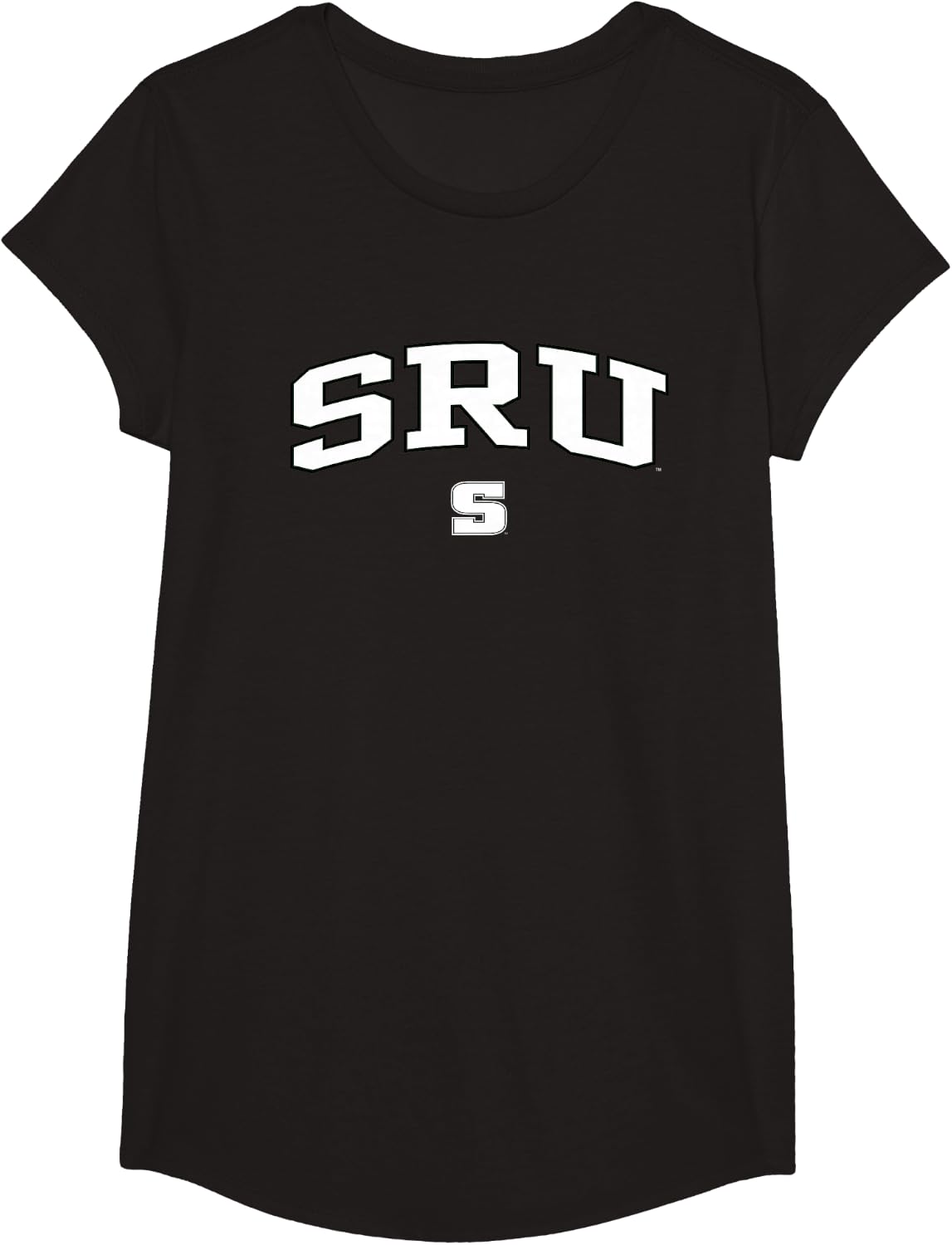 Slippery Rock The Rock Arch Over Officially Licensed T-Shirt - Girls Black