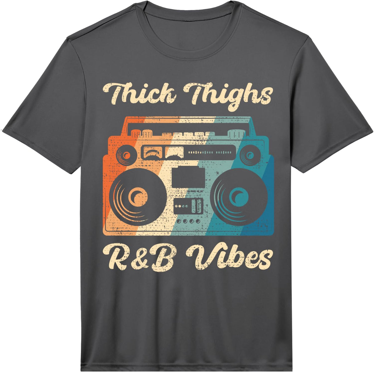 Men's Thick Thighs R&B Vibes Performance T-Shirt - Asphalt Grey