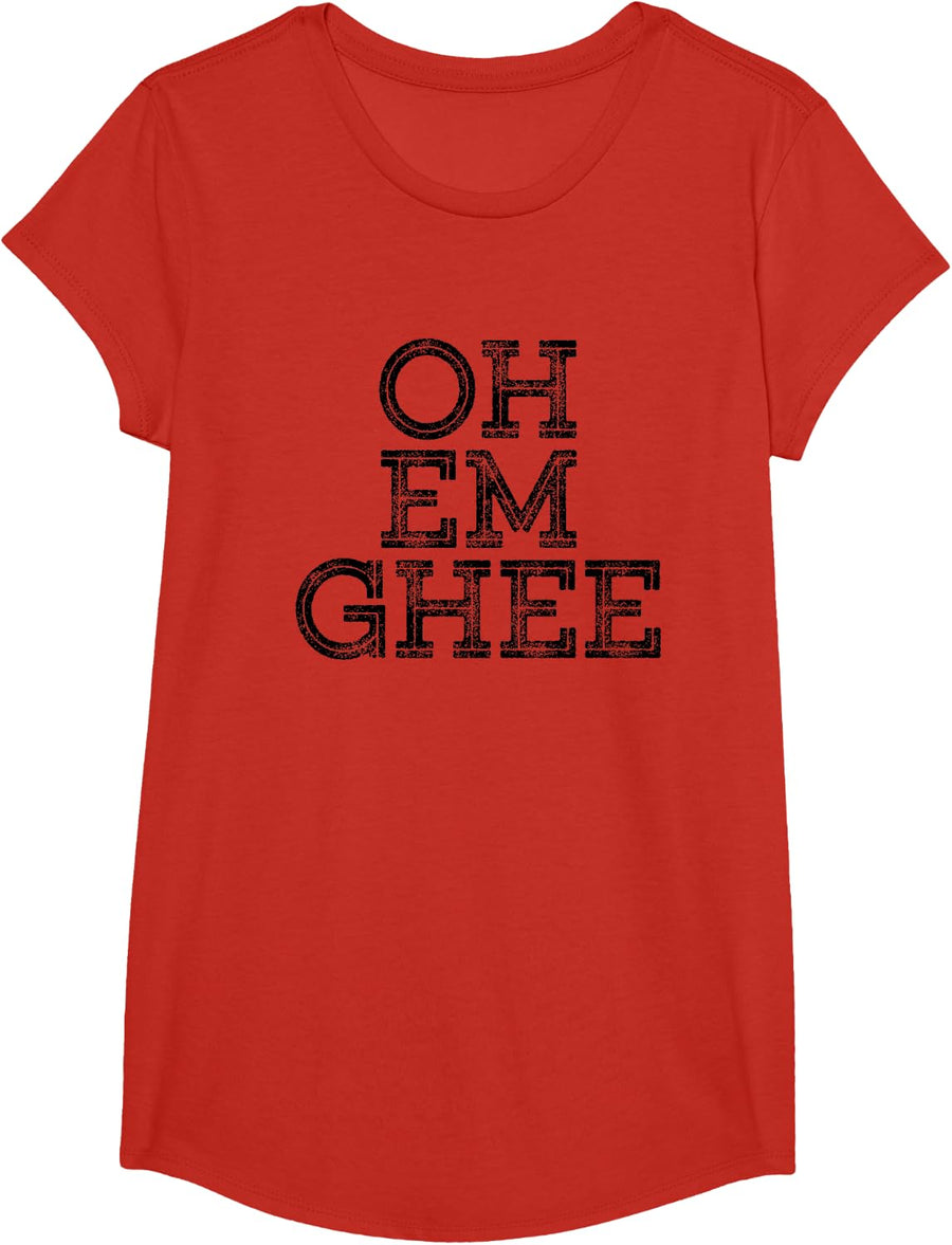 Oh Em Ghee Cute Keto Shirt for Men Women Diet Butter Ketosis T-Shirt - Girls Red