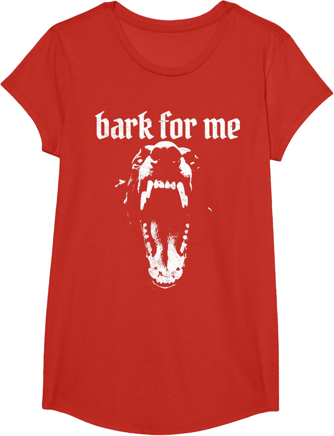 Bark for Me Doberman T-Shirt - Girls Red