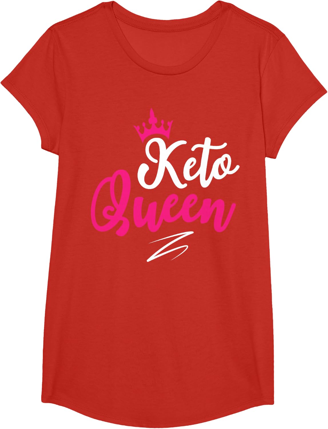 Keto Queen Ketosis Gift For Women T-Shirt - Girls Red