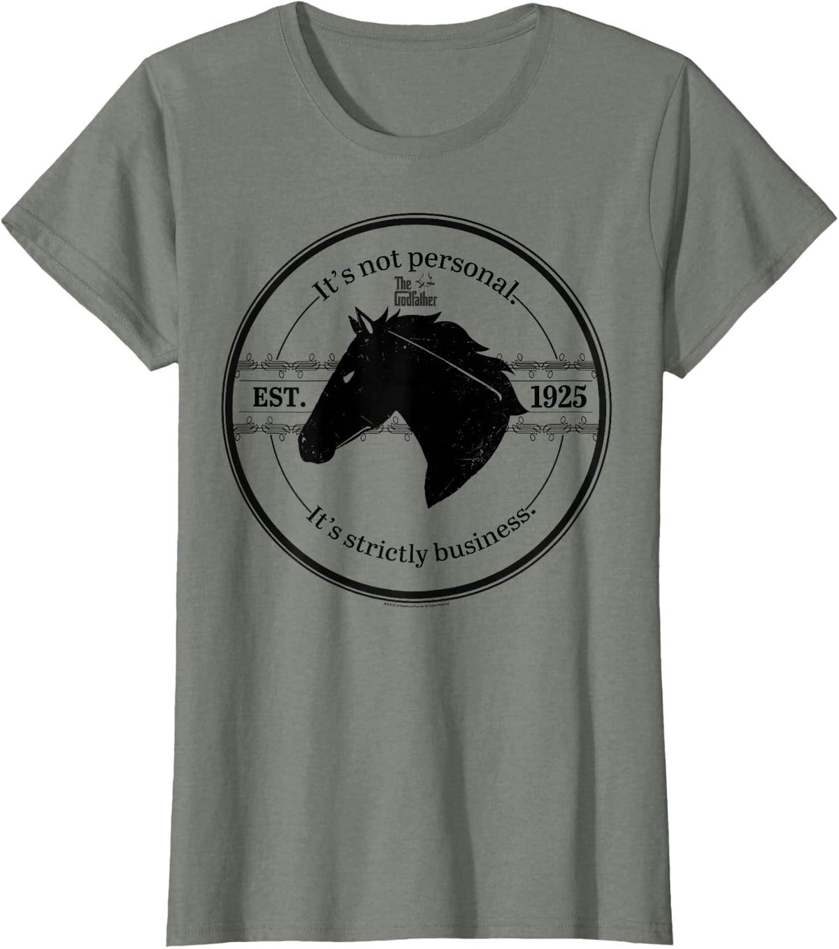 The Godfather It's Not Personal It's Strictly Business 1925 T-Shirt - Olive Heather