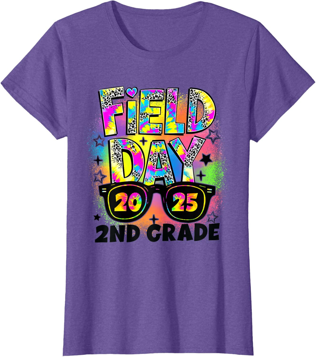 Field Day 2nd Grade Field Day Fun Day Teacher Student Kids T-Shirt - Purple Heather