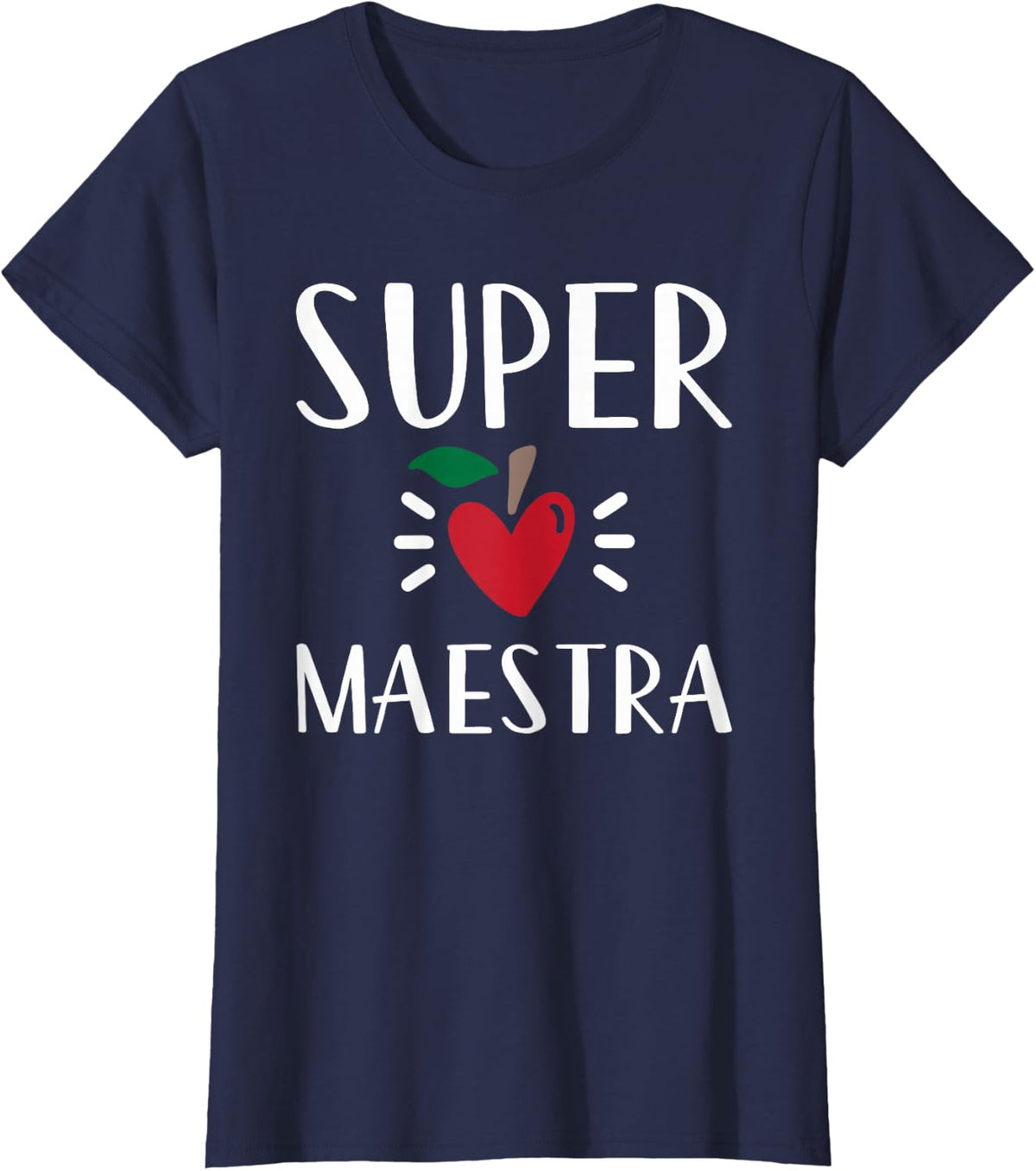 Spanish Teacher Appreciation Playera Super Maestra T-Shirt - Navy Blue