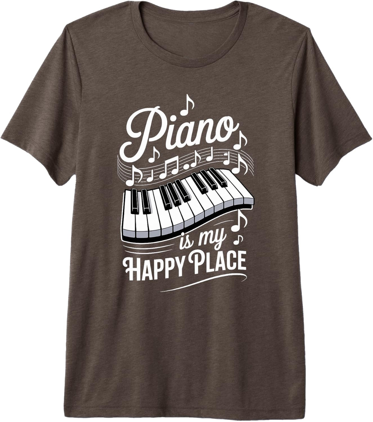 Piano Pianist Music Premium Tri-Blend T-Shirt - Brown