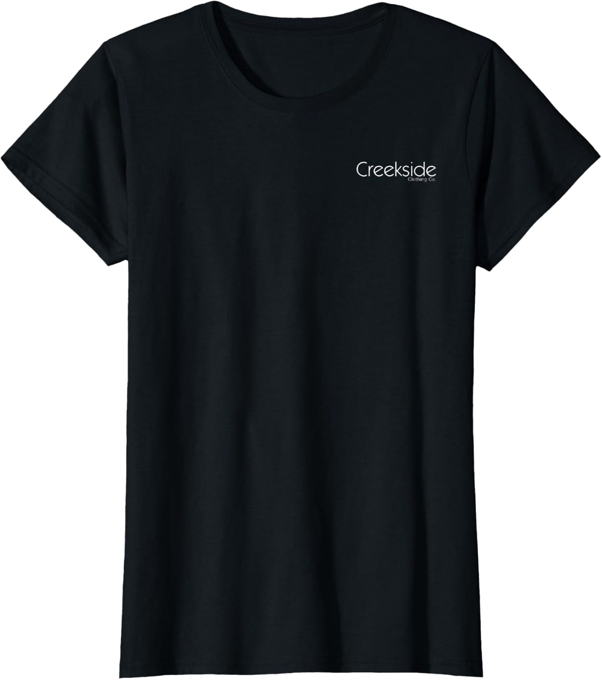Creekside Clothing Co Fish & Hook Crew Neck Graphic T-Shirt - Black