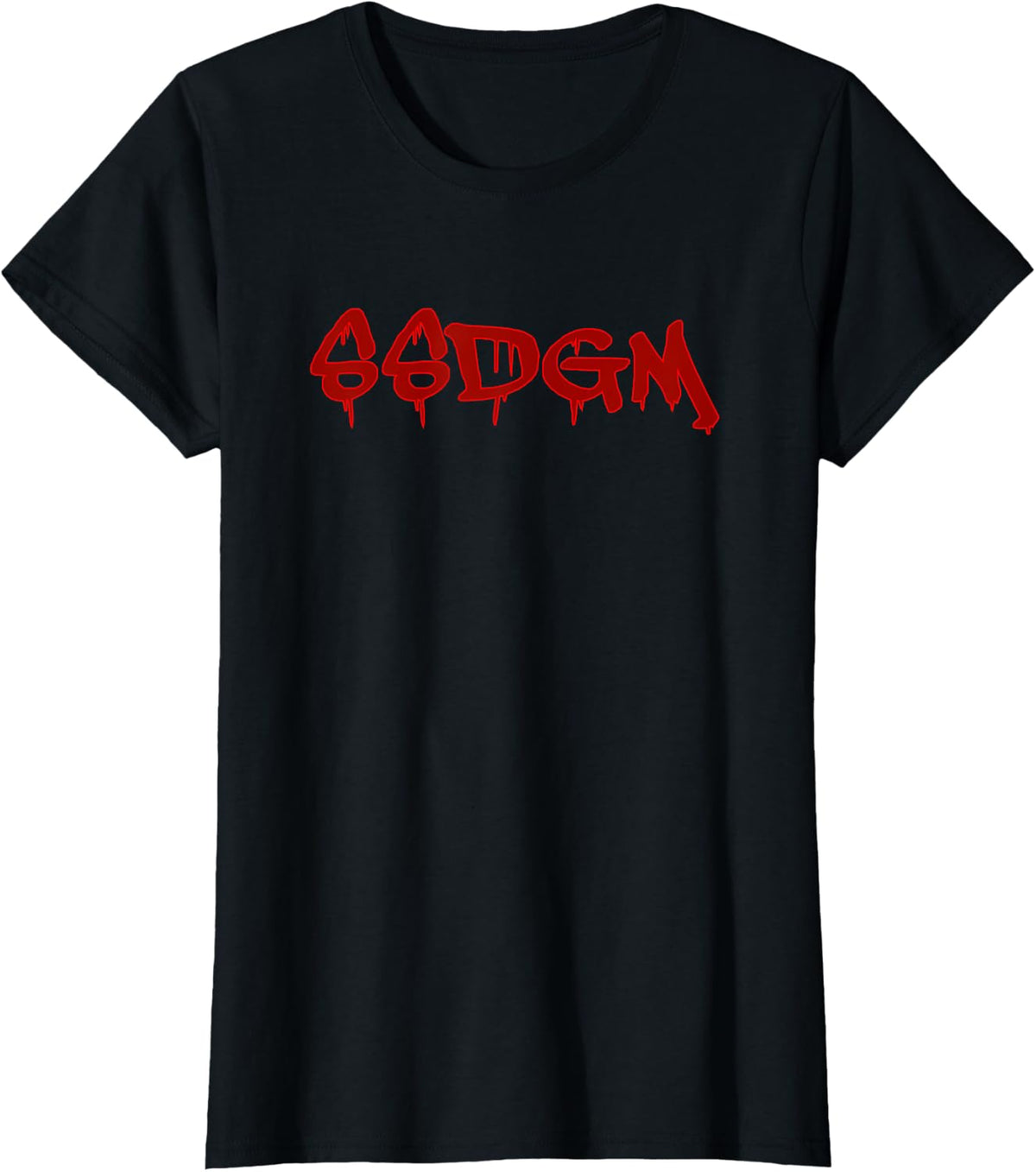 Womens SSDGM Funny T-Shirt - Black