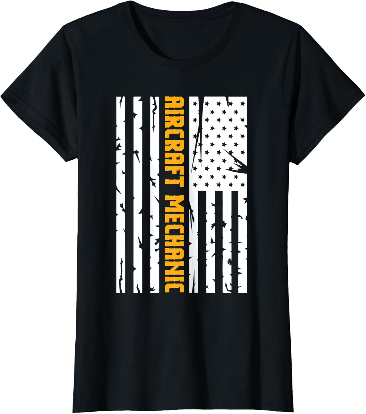 Airplane Mechanic Aviation Technician Gift T-Shirt - Black