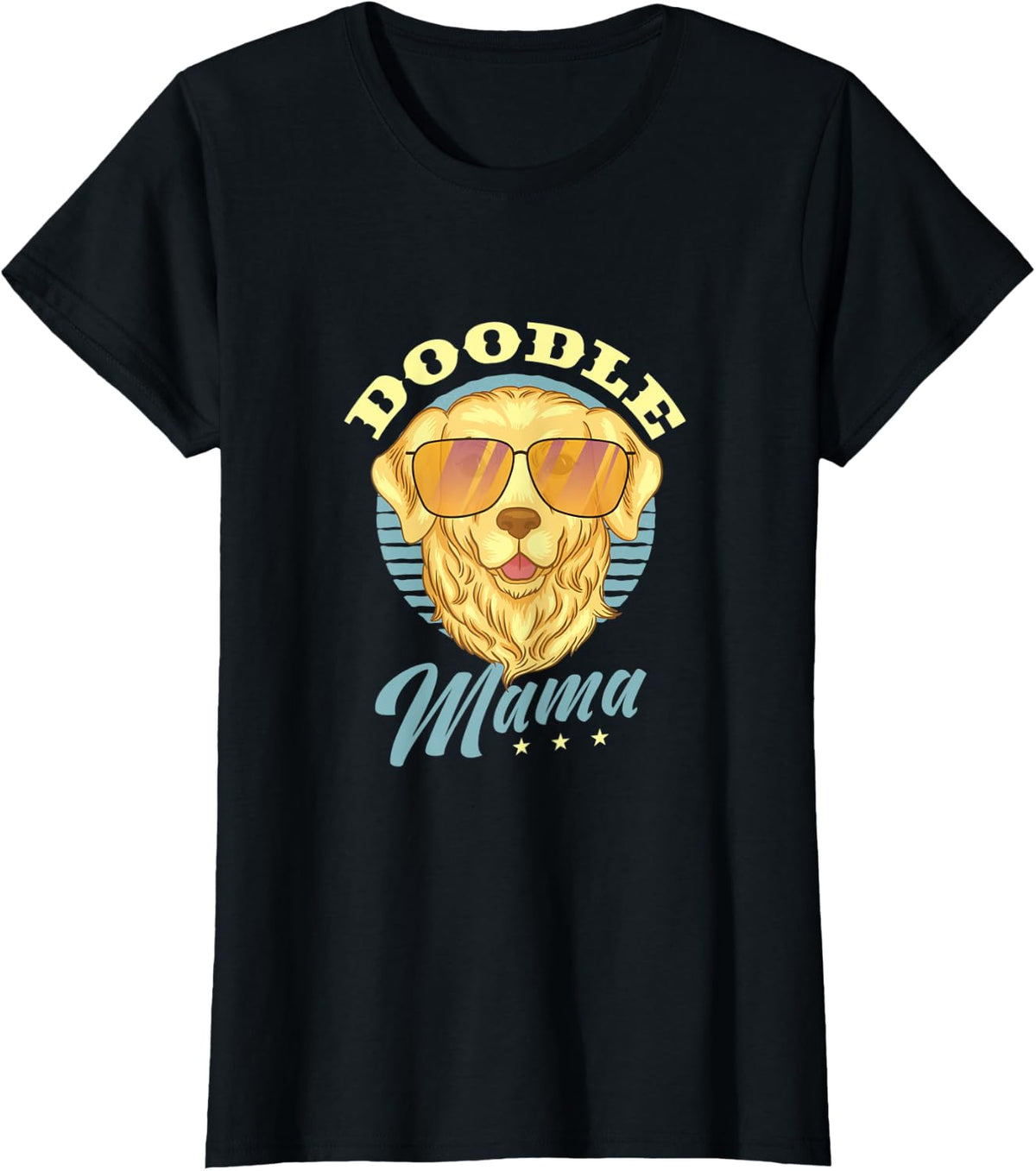 Doodle mama golden doodle mom dog goldendoodle Men Women T-Shirt - Black