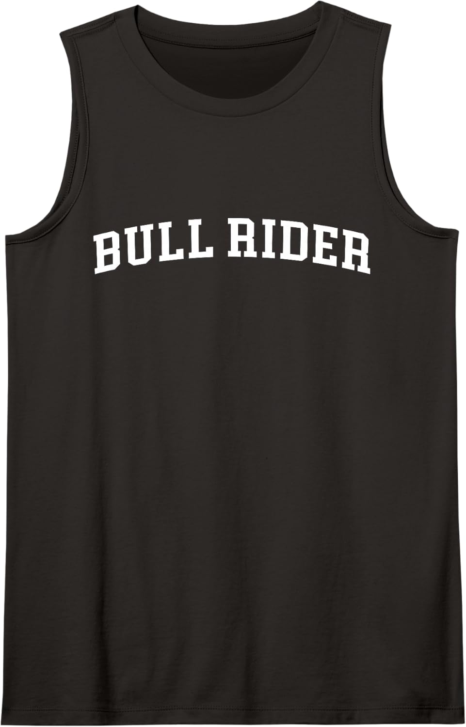 Bull Rider Sleeveless Tank Top - Black