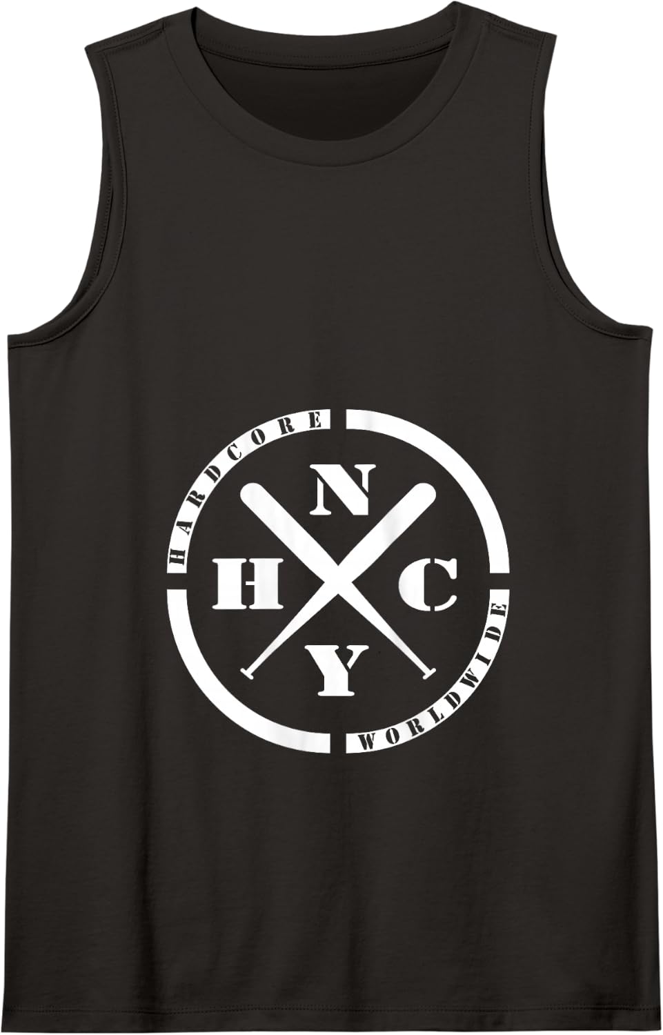 NEW YORK Hardcore is Worldwide NYHC Punks Not Dead Tank Top - Black