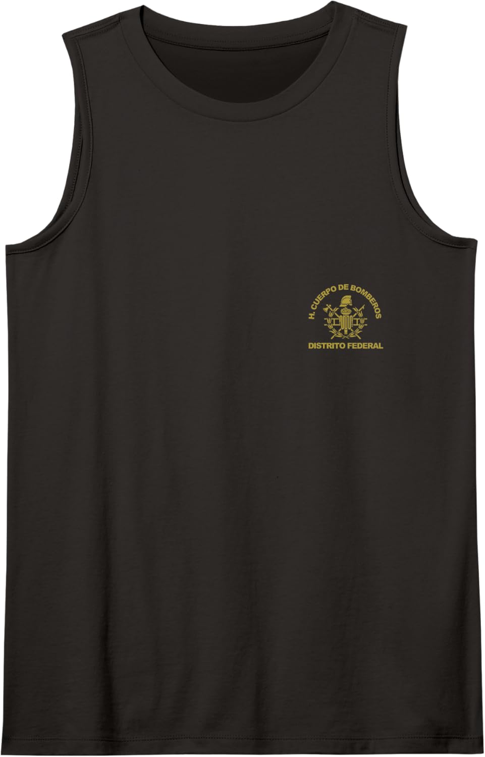 Mexico City Distrito Federal Cuerpo Bomberos Firefighter Tank Top - Black