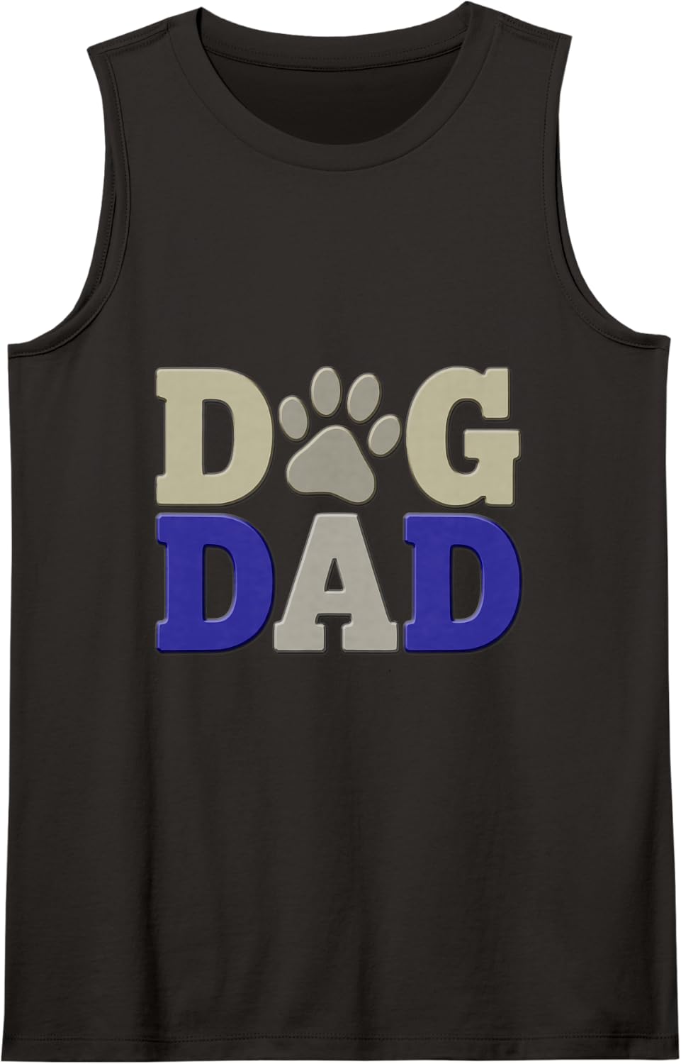 Dog Dad Tank Top - Black