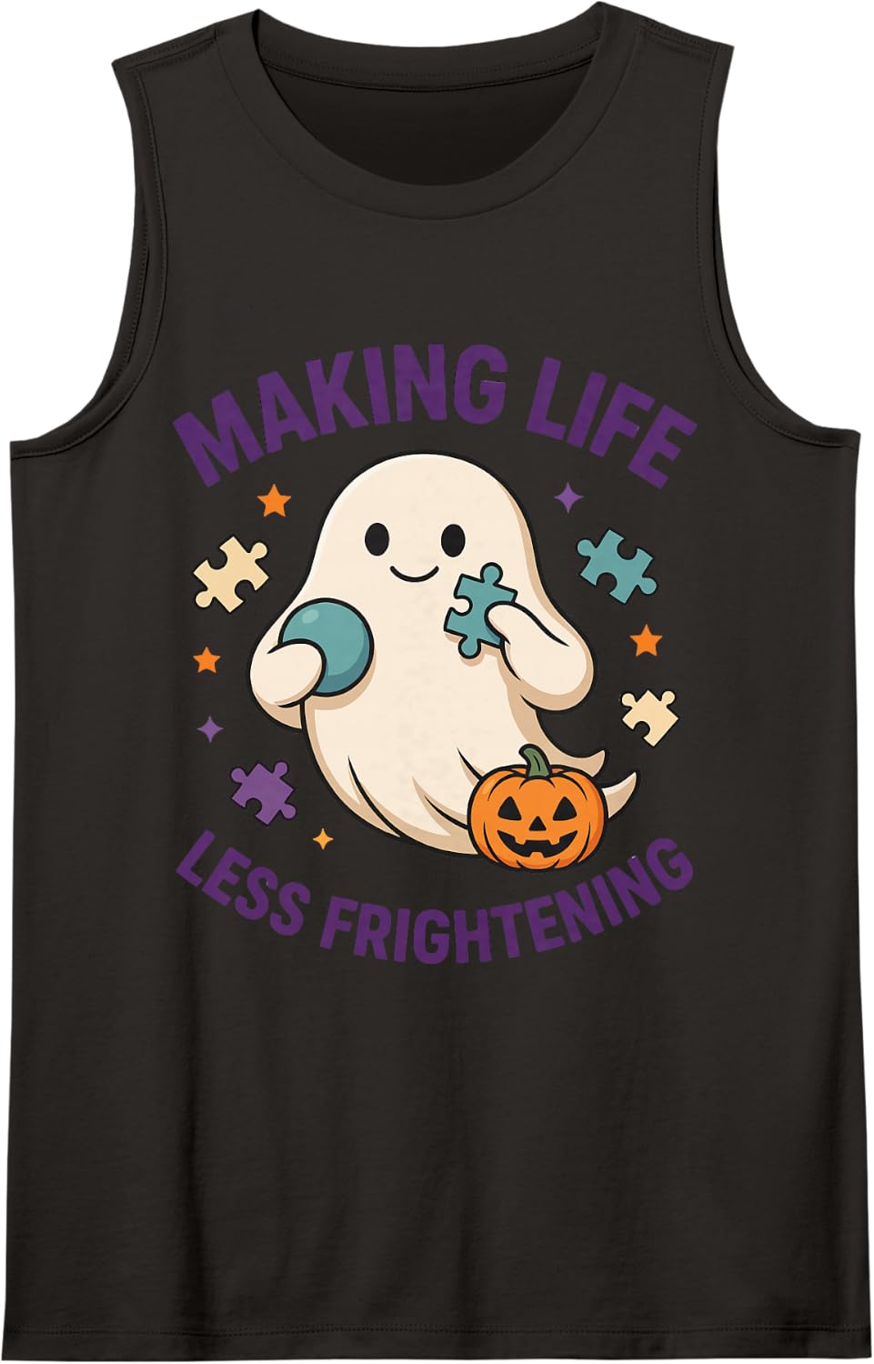 Halloween Occupational Therapist - Making Life Less Frighten Sleeveless Tank Top - Black