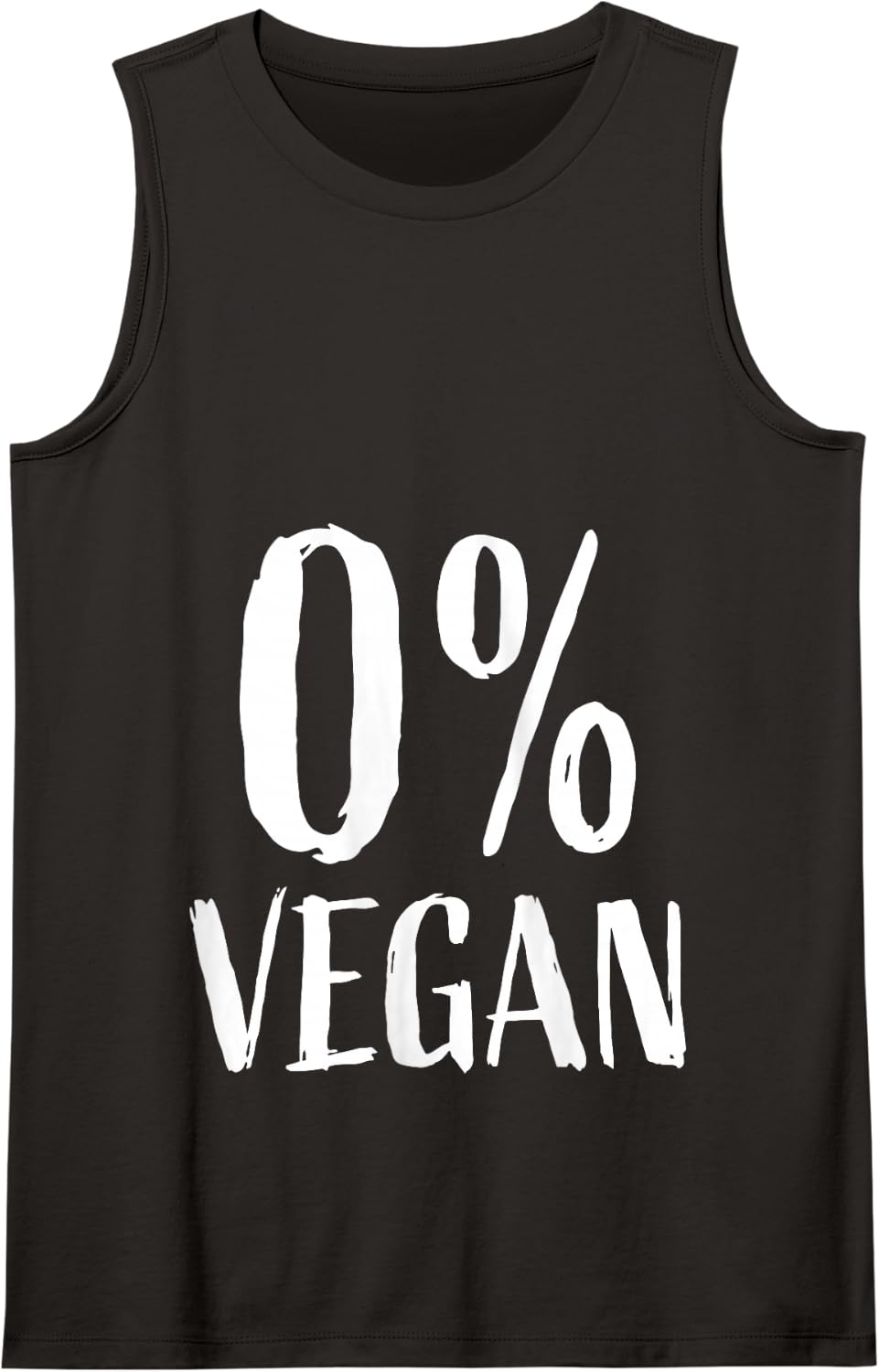 Hardcore Carnivore | 0% Vegan | Keto | Funny Meat Eater Diet Tank Top - Black