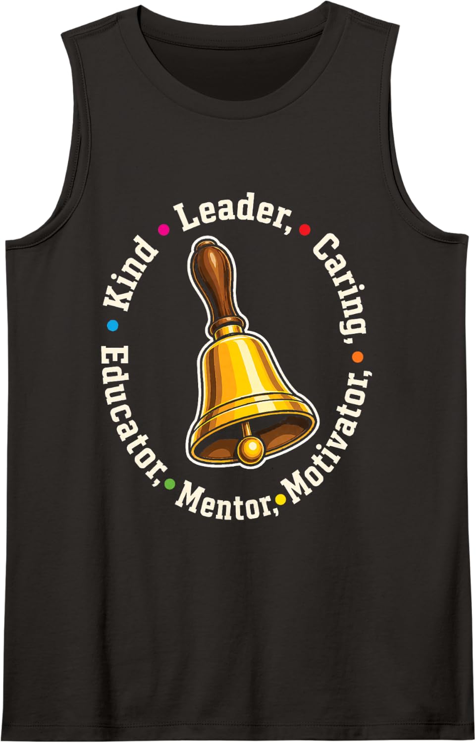 School Principal Leader Mentor Educator Kind Appreciation Sleeveless Tank Top - Black