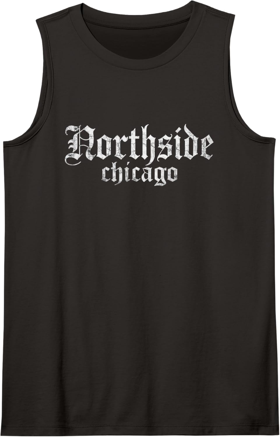 North Side Tshirt Chicago Chi City Streetwear Urban Hiphop Sleeveless Tank Top - Black