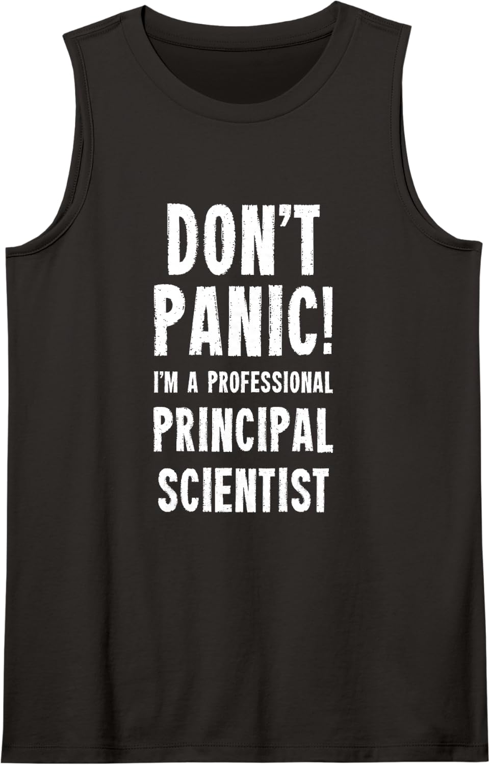 Principal Scientist Sleeveless Tank Top - Black
