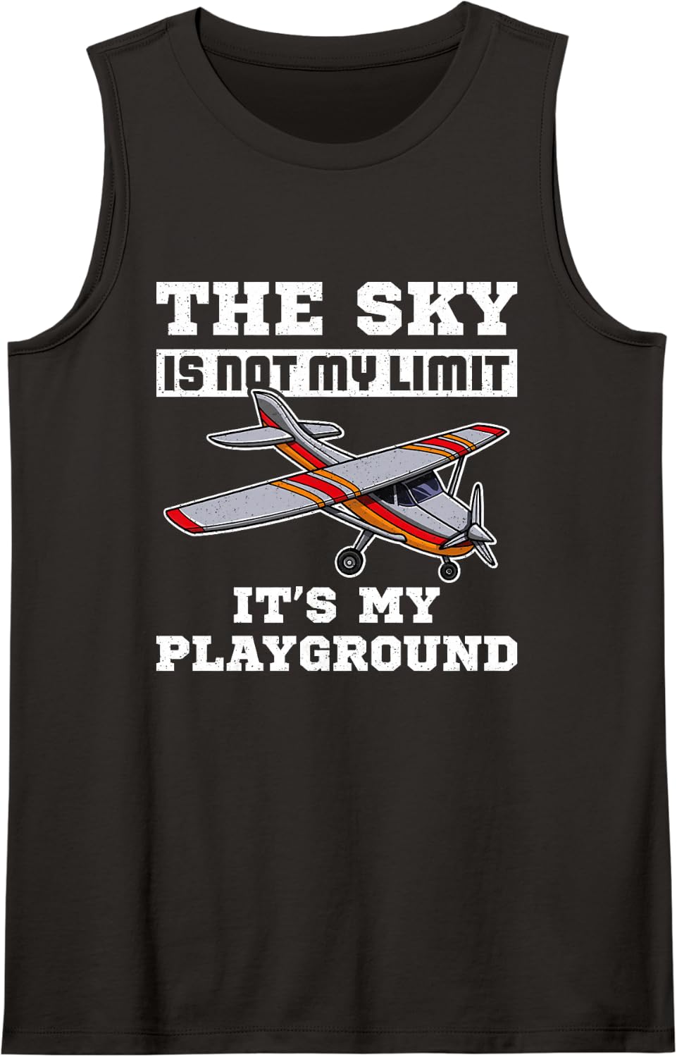 Modellflugzeug RC Plane Hobby Modellbauer Sleeveless Tank Top - Black