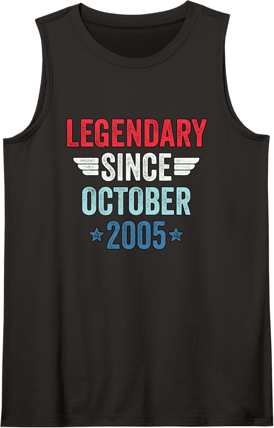 Legendary Since October 2005 Sleeveless Tank Top - Black