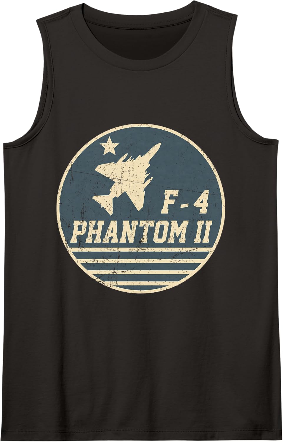 F-4 Phantom II Military Aircraft Planes Vintage Classic Tank Top - Black