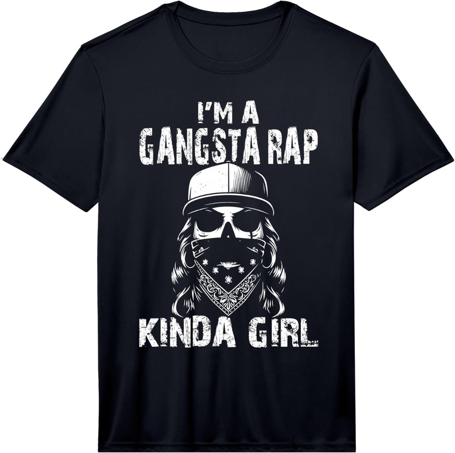 Mens Gangsta Rap Performance T-Shirt - Black