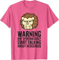 Warning May Spontaneously Start Talking About Hedgehogs T-Shirt - Pink Heather