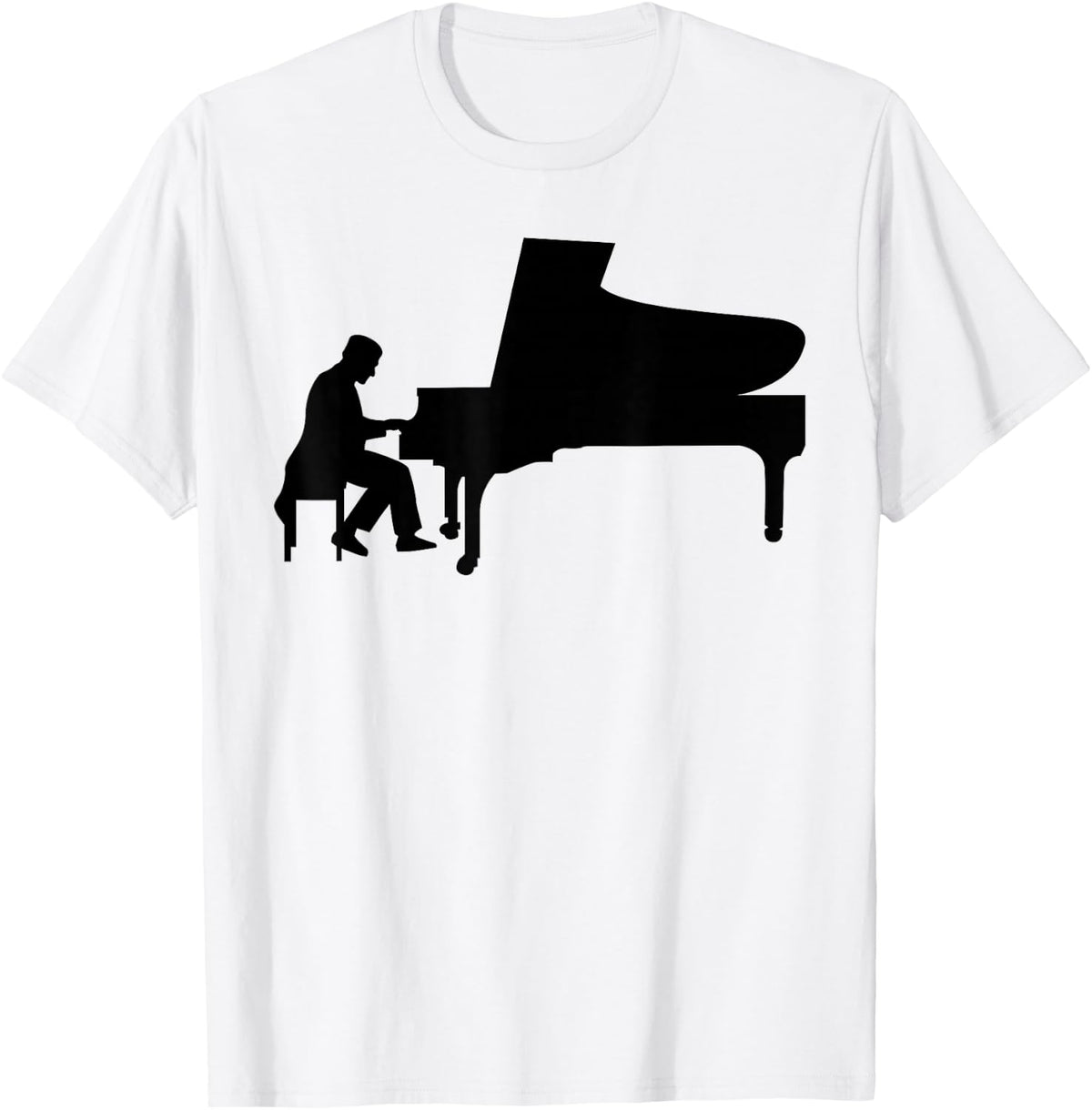 Pianist Piano Player T-Shirt - White