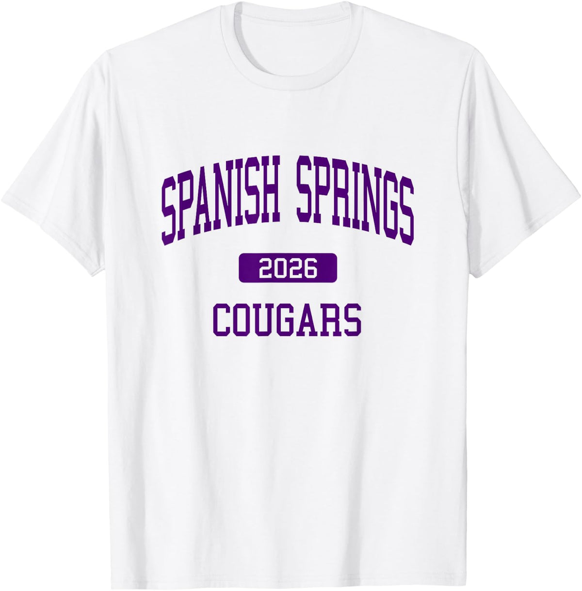 Spanish Springs High School Class of 2026 Sparks NV T-Shirt - White