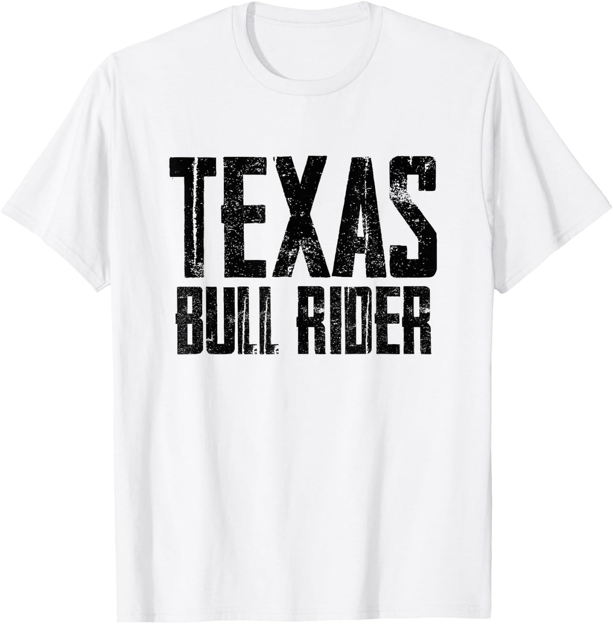 Bull-Riding Texas Bull Rider Texan T-Shirt - White