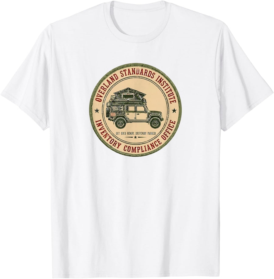 Vintage Overland Expedition 4x4 Off Road Camping Seal T-Shirt - White