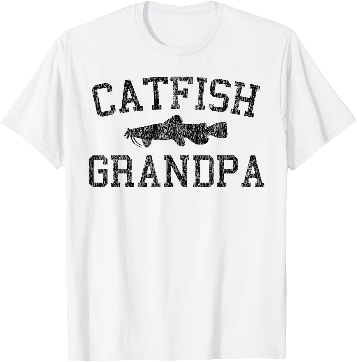 Catfishing Grandpa Shirt - Catfish Fishing Gifts Shirt T-Shirt - White