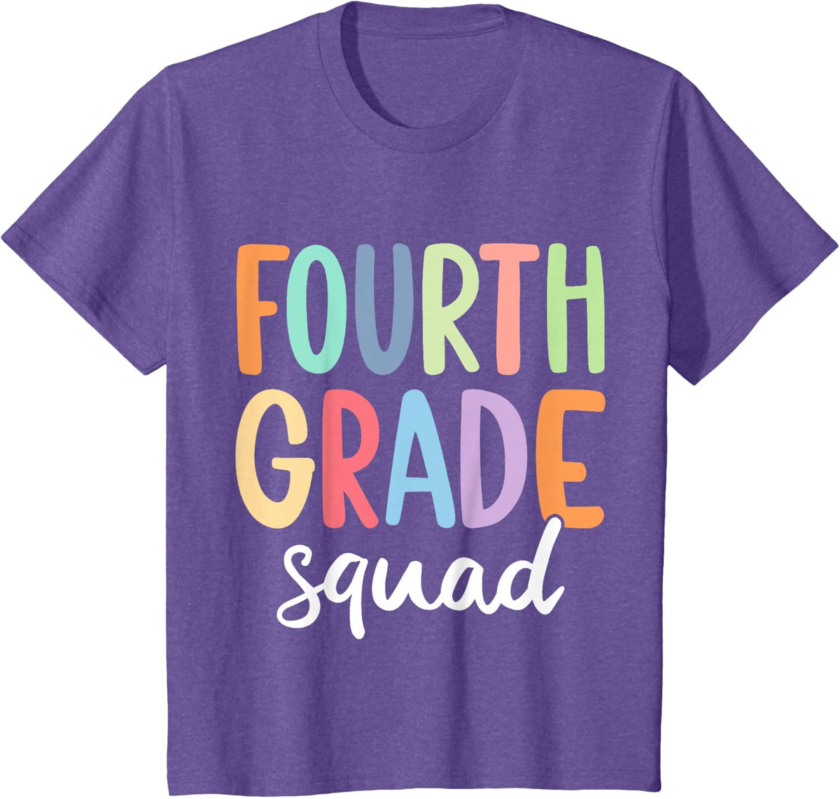 Kids Fourth Grade Squad T-Shirt - Purple Heather