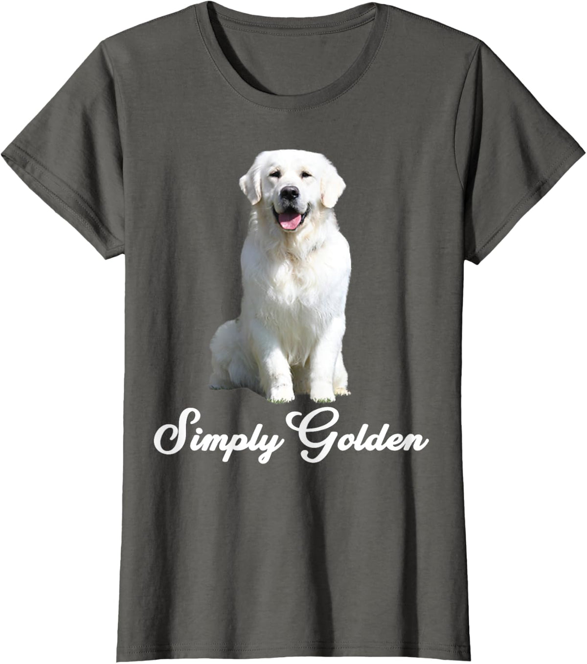 Golden Retriever Apparel & Items for Dog Lovers T-Shirt for Men Women - Asphalt Grey