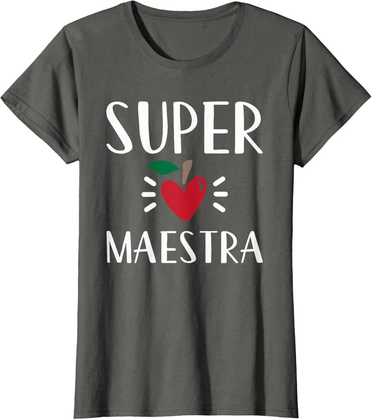 Spanish Teacher Appreciation Playera Super Maestra T-Shirt - Asphalt Grey