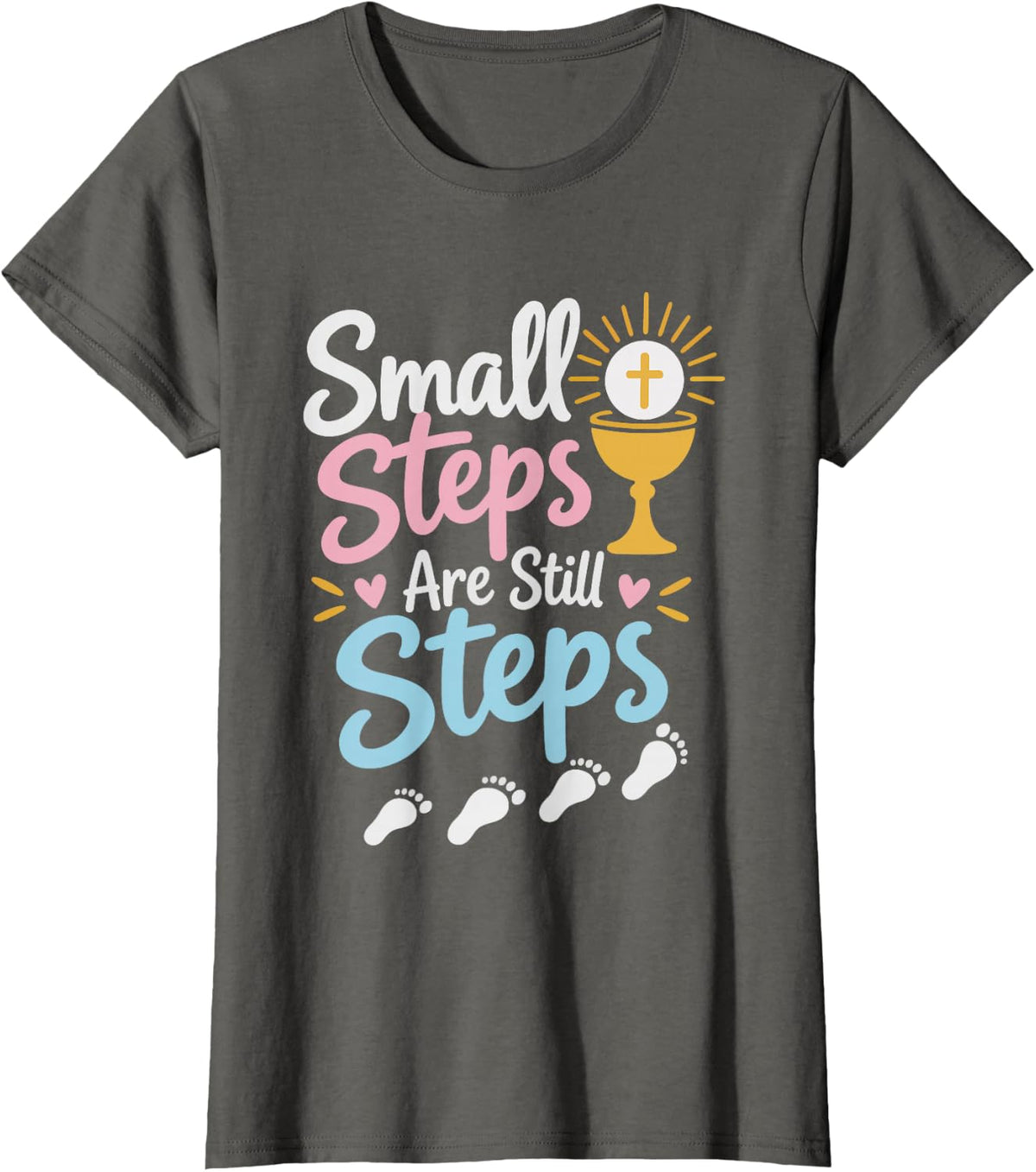 Occupational Therapy First Communion Spiritual T-Shirt - Asphalt Grey